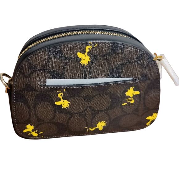 Limited Ed Coach X Peanuts Mini Serena Crossbody Signature Canvas w/ Woodstock - Picture 7 of 11